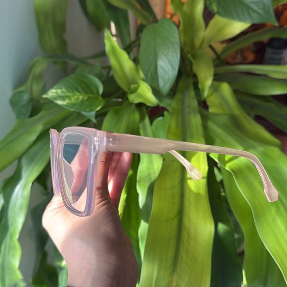 Fashion glasses no prescription glasses fashion stylish pink glasses cute - Picture 3 of 9